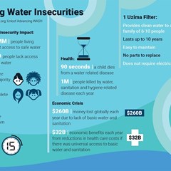 Pregis and Uzima Fights Water Insecurity Infographic.