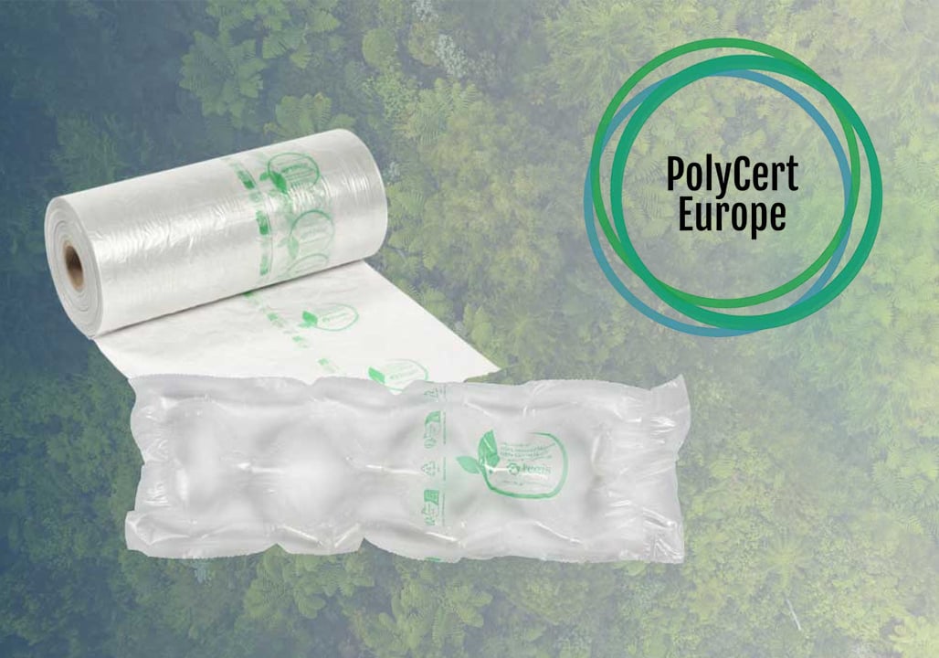 Renew-Folie mit PolyCert-Logo daneben