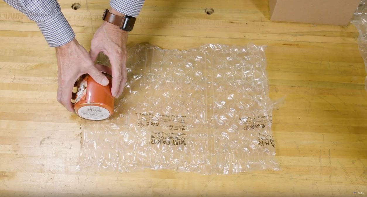 How2Pack Quilt schützt Glasgefäss