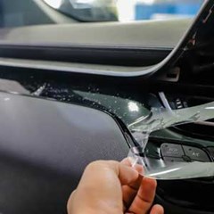 Automotive interior film protection