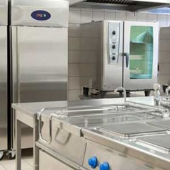 industrial stainless steel kitchen