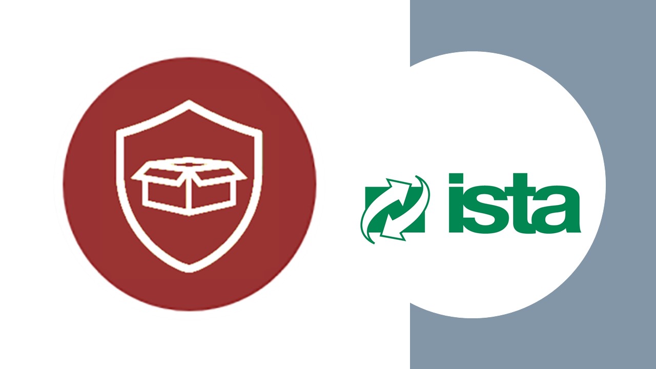 Logo de ISTA con icono de protección de embalaje